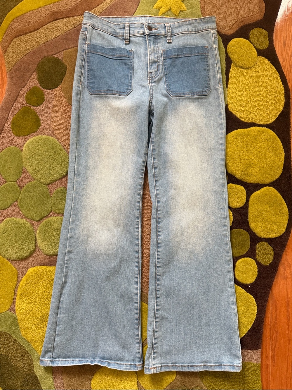Time and Tru Light Blue Flared Wide Leg Jeans
